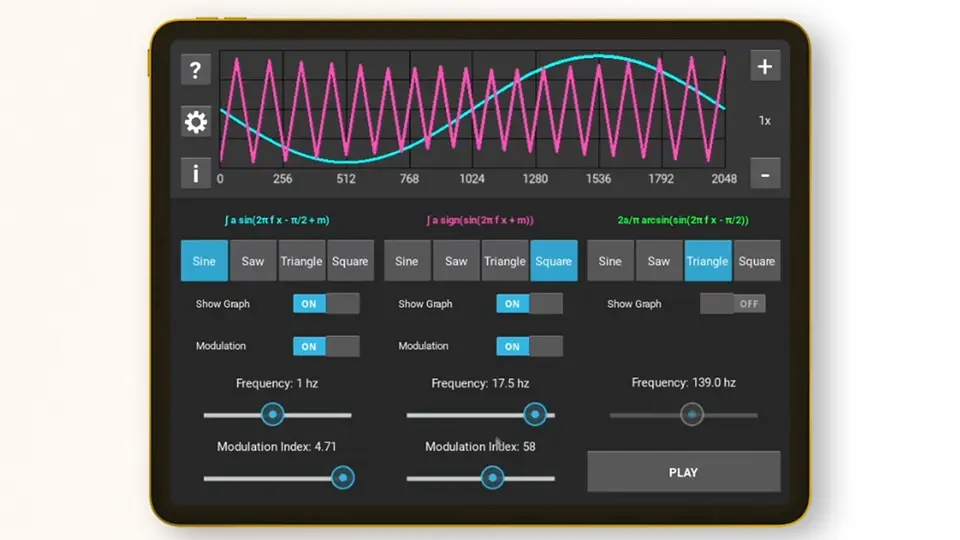 An android app to explain and demonstrate the concepts of frequency modulation for dsp